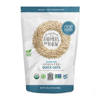 One Degree Organic Sprouted Quick Oats Gluten Free 680g