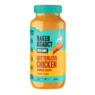 Naked Natural Foods Organic Simmer Sauce Butterless Chicken Gluten Free 350g