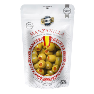 Dumet Spanish Olives With Pimento Paste Manzanilia 200g