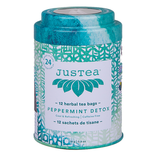 JusTea Peppermint Detox 12 Tea Bags