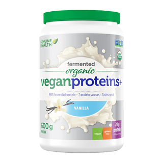 Genuine Health Organic Fermented Vegan Proteins+ Vanilla 600g