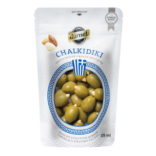 Dumet Greek Olives Chalkidiki Almonds 375mL