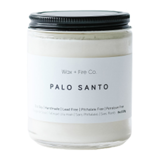 Wax+Fire Soy Candle Palo Santo 8 oz