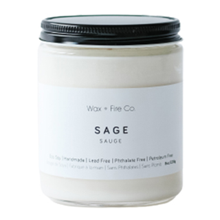 Wax+Fire Soy Candle Sage 8 oz