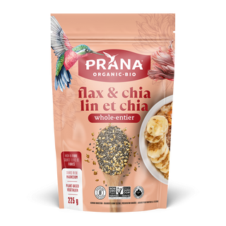 Prana Organic Whole Flax And Chia Seeds 225g