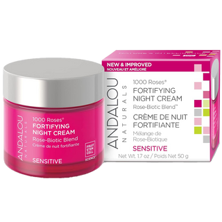 Andalou Naturals Sensitive Night Cream Fortifying 1000 Roses 50g