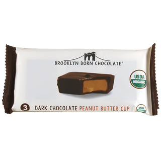 Brooklyn Born Chocolate Organic Peanut Butter Cups Dark Chocolate 40g