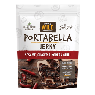 Savory Wild Portabella Jerky Sesame, Ginger & Korean Chili 57g