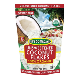 Let's Do Organic Coconut Flakes Unsweetened 200g