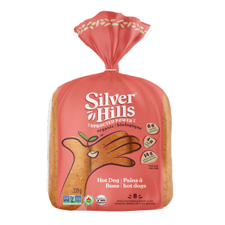 Silver Hill Organic Hot Dog Buns Sprouted 330g