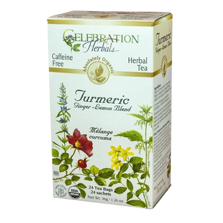 Celebration Herbals Turmeric, Ginger-Lemon Blend 24 Tea Bags