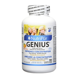 Nutripur Genius Kids and Teens 180 Chewable Softgels