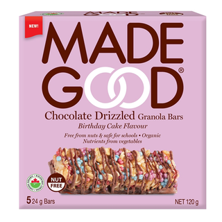 Made Good Chocolate Drizzled Granola Bars Birthday Cake 120g