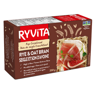 Ryvita Crispbread Rye & Oat Bran 250g