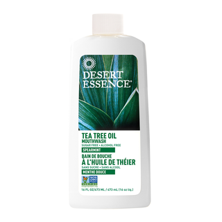 Desert Essence Mouthwash Tea Tree Oil With Spearmint 473mL