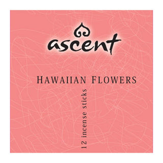 Ascent Incense Sticks Hawaiian Flowers 12 Packs