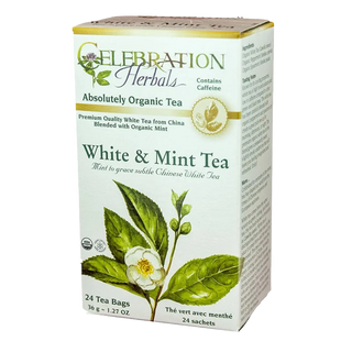 Celebration Herbals White and Mint Tea 24 Tea Bags