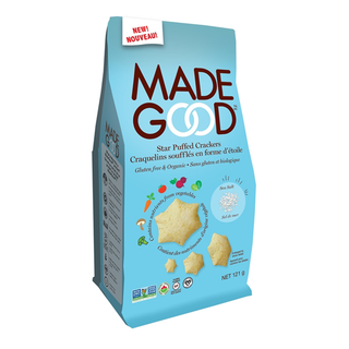 Made Good Star Puffed Crackers Sea Salt 121g