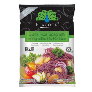 Peacock Spaghetti Black Rice 200g