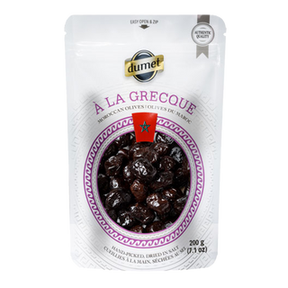 Dumet Moroccan Black Olives A La Grecque 200g