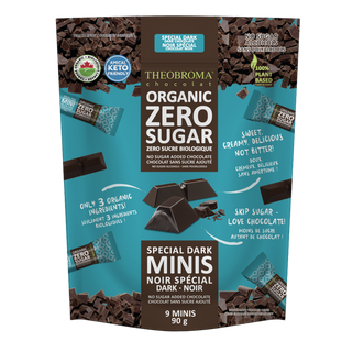 Theobroma Chocolate Organic Zero Sugar Chocolate Minis Special Dark 90g