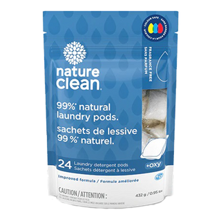 Nature Clean Laundry Detergent Pods Fragrance Free 24 Counts