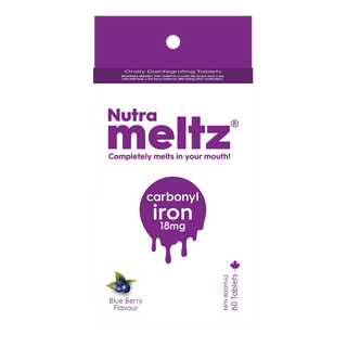 Nutrameltz Carbonyl Iron 18mg 60 Tablets