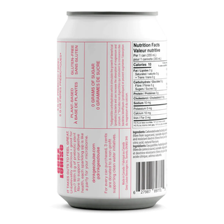 Geez louise Prebiotic Sparkling Water Grapefruit Basil 355mL