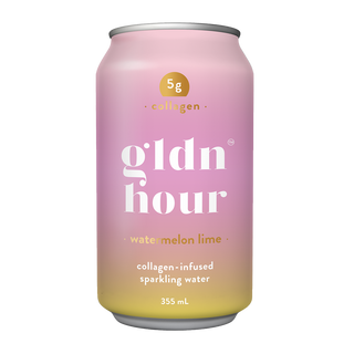 Gldn Hour Collagen Sparkling Water Watermelon Lime 355mL