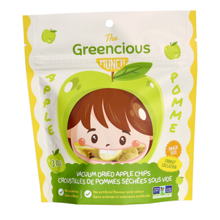 The Greencious Munch Vacuum Dried Apple Chips 30g