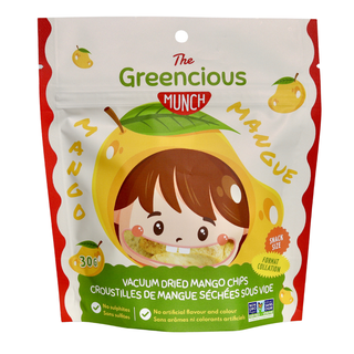 The Greencious Munch Vacuum Dried Mango Chips 30g