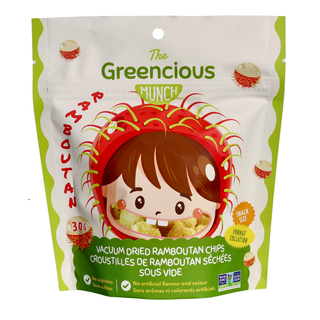 The Greencious Munch Vacuum Dried Ramboutan Chips 30g