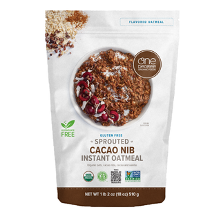 One Degree Instant Oatmeal Sprouted Cacao Nibs Gluten Free 510g