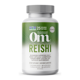 Om Mushroom Reishi Mushroom 667mg 75 Veggie Caps