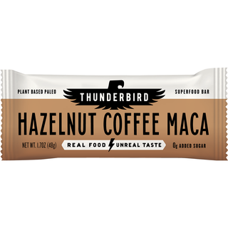 Thunderbird Superfood Bar Hazelnut Coffee Maca 48g