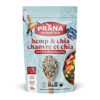 Prana Organic Shelled Hemp And Chia Seeds 250g