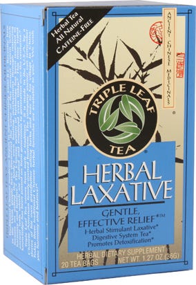 Triple Leaf Herbal Laxative Tea 20 Tea Bags