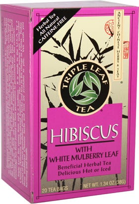 Triple Leaf Hibiscus Tea 20 Tea Bags