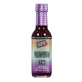 Pepper North Hot Sauce Wild Blueberry & Scorpion 148mL