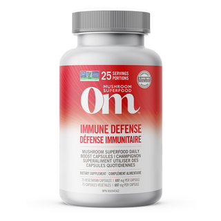 Om Mushroom Immune Defense Mushroom 697mg 75 Veggie Caps