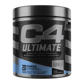 Cellucor C4 Ultimate Pre-Workout Icy Blue Razz 20 Servings