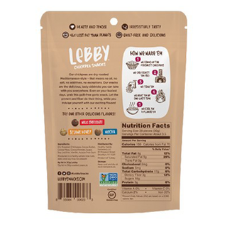 Lebby Chickpea Snacks Dark Chocolate 99g