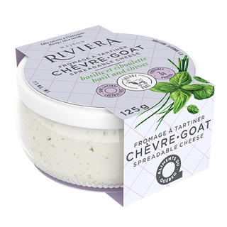 Riviera Spreadable Goat Cheese Basil and Chives 125g