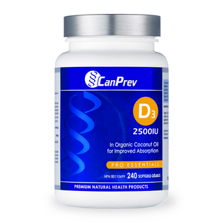 CanPrev Vitamin D3 2500 IU 240 Softgels