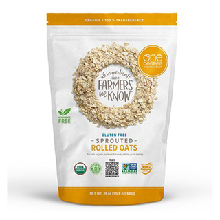 One Degree Organic Sprouted Rolled Oats Gluten Free 680g