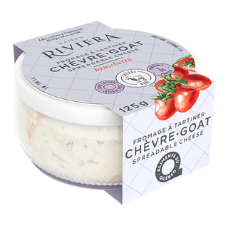 Riviera Spreadable Goat Cheese Bruschetta 125g