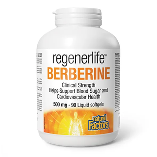 Natural Factors RegenerLife Berberine 500mg 90 Softgels