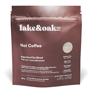 Lake & Oak Tea Co. Superfood Tea Blend Not Coffee 10 Tea Bags