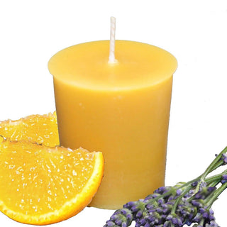 Honey Candles Essential Votive Beeswax Candle Country Lavender 2 Inch 1 Pack