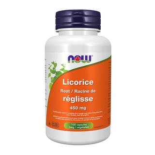 NOW Licorice Root 450mg 100 Veggie Caps